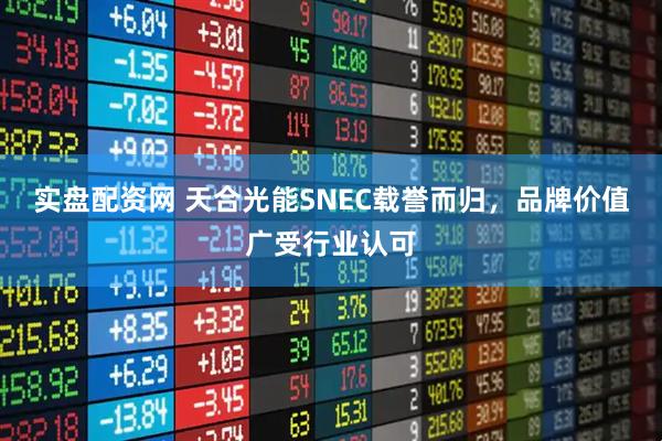 实盘配资网 天合光能SNEC载誉而归，品牌价值广受行业认可