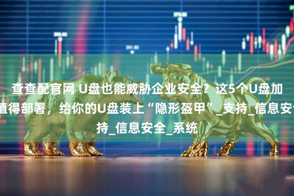 查查配官网 U盘也能威胁企业安全？这5个U盘加密软件值得部署，给你的U盘装上“隐形盔甲”_支持_信息安全_系统